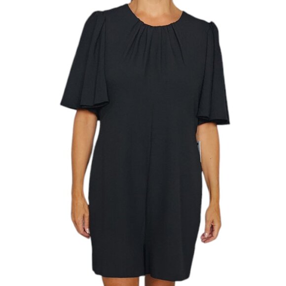 CALVIN KLEIN Women's Flutter Sleeve Black Romper , Plus Size, Size 14 - Picture 3 of 6